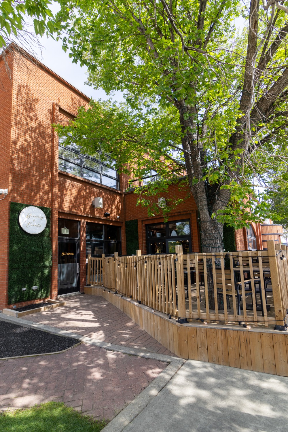 The Bell in Scona entrance and patio